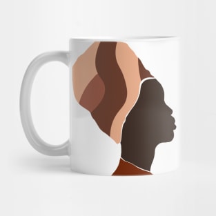 Black African Woman T-Shirt Mug